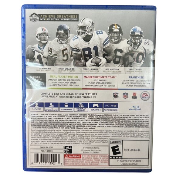 Madden NFL 19 PS4 Hall Of Fame Edition With Case & Disc - Picture 2 of 4